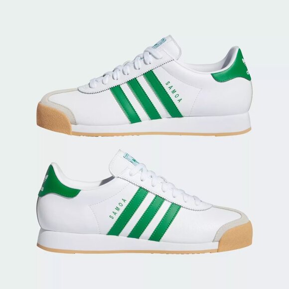 adidas Samoa Cloud - Men`s Casual Shoes White Green JH9078 NEW main image 7